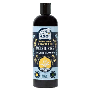 4-Legger Moisturize Organic Dog Shampoo with Lemongrass & Hemp, 16-oz Bottle