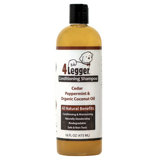 4-Legger Natural Cedar Dog Shampoo & Conditioner with Peppermint & Eucalyptus, 16-oz