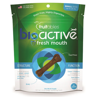 Fruitables Bioactive Fresh Mouth Dental Dog Treats, For Small Dogs