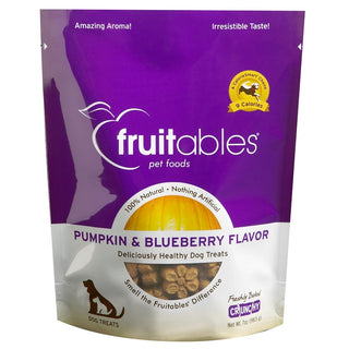 Fruitables Pumpkin & Blueberry Flavor Crunchy Dog Treats