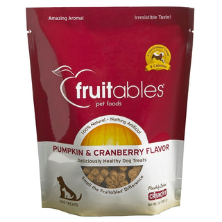 Fruitables Pumpkin & Cranberry Flavor Crunchy Dog Treats