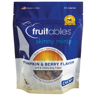 Fruitables Skinny Minis Pumpkin & Berry Flavor Soft & Chewy Dog Treats 