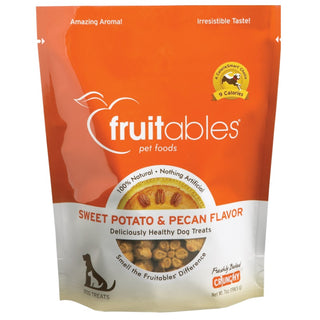 Fruitables Sweet Potato & Pecan Flavor Crunchy Dog Treats