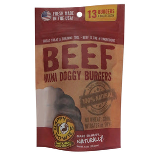 Happy Howie's Beef Mini Doggy Burger Dog Treats, Bakers Dozen