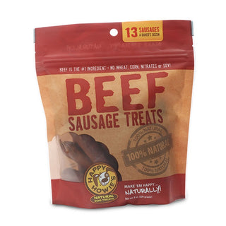 Happy Howie's 4" Beef Sausage Dog Treats, Bakers Dozen