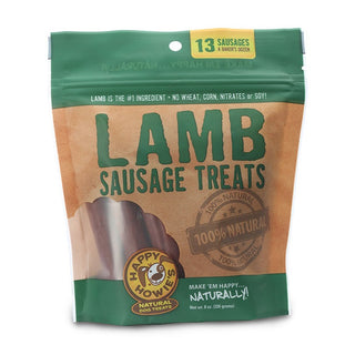 Happy Howie's 4" Lamb Sausage Dog Treats, Bakers Dozen