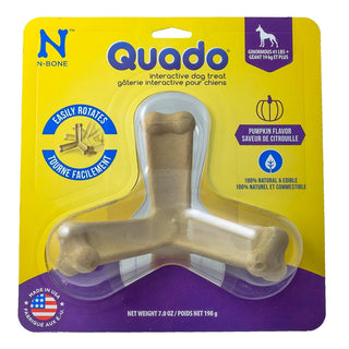 N-Bone USA Quado Pumpkin Flavored Dog Treat, Large