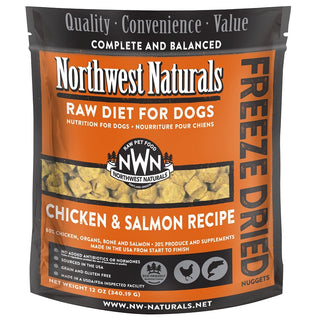 Northwest Naturals Chicken & Salmon Recipe Freeze-Dried Dog Food, 12-oz Bag