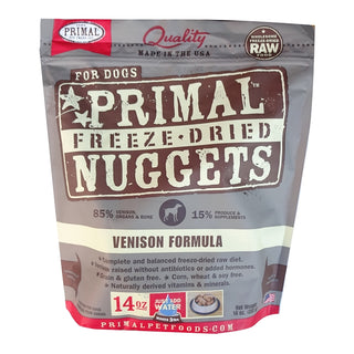 Primal Venison Formula Nuggets Freeze-Dried Dog Food