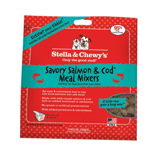 Stella & Chewy's Savory & Cod Meal Mixers Freeze-Dried Dog Food Topper, 18-oz Bag