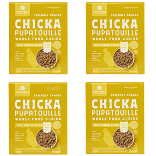 A Pup Above Chicken Pupatouille Whole Food Cubies Dog Food, 2-lb, Case of 4