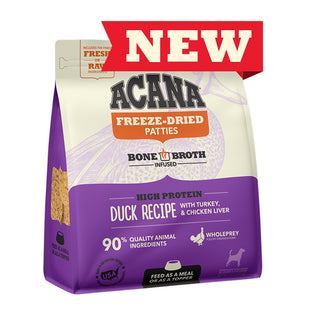 ACANA Duck Recipe Patties Freeze-Dried Dog Food, 14-oz Bag