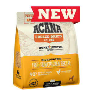 ACANA Free-Run Chicken Recipe Patties Freeze-Dried Dog Food, 14-oz Bag