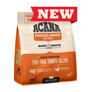 ACANA Free-Run Turkey Recipe Patties Freeze-Dried Dog Food, 14-oz Bag