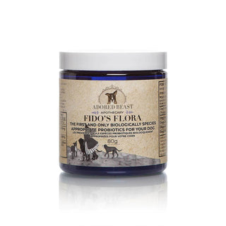 Adored Beast Apothecary Fido's Flora Probiotics for Dogs, 80-Grams