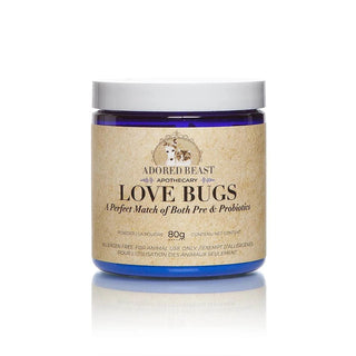 Adored Beast Apothecary Love Bugs Pre & Probiotics for Dogs & Cats, 80-Grams