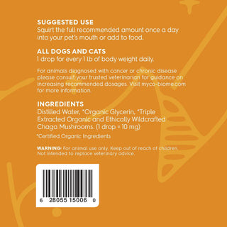 Adored Beast Myco-Biome Chaga Mushrooms Vitality Extract for Dogs & Cats, 125-ml