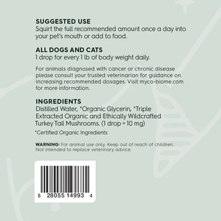 Adored Beast Myco-Biome Turkey Tail Mushrooms Restore Extract for Dogs & Cats, 59-ml