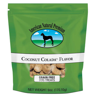 American Natural Premium Coconut Colada Grain-Free Dog Biscuits, 6-oz Bag