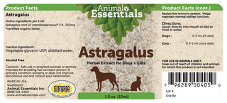 Animal Essentials Astragalus Dog & Cat Supplement, 1-oz Bottle