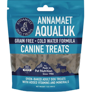 Annamaet Grain-Free Aqualuk Cold Water Formula Dog Treats, 7-oz bag