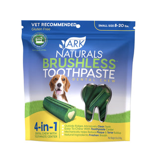 Ark Naturals Brushless Toothpaste Small Dental Dog Chews, 12-oz Bag