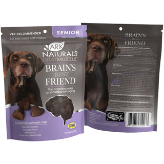 Ark Naturals Gray Muzzle Memory Health Senior Dog Treats, 90 count