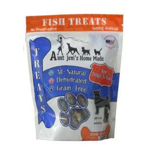 Aunt Jeni's USA Dehydrated Fish Treats for Dogs, 8-oz Bag