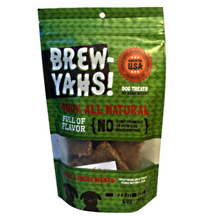 Bare Bites Brew Yah! Peanut Butter Dog Treats, 6-oz Bag