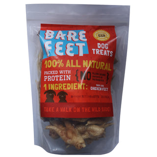 Bare Bites Chicken Feet Dehydrated Dog Treats, 30-Count