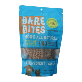 Bare Bites 100% All Natural Dehydrated Beef Liver Dog Treats, 6-oz Bag