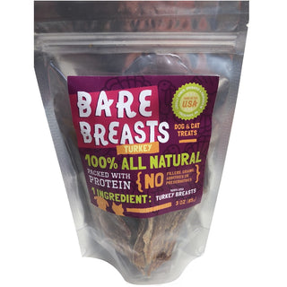 Bare Breasts Dehydrated Chicken Breast Jerky Dog & Cat Treats, 6-oz Bag