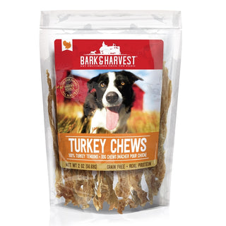 Bark & Harvest Turkey Chews Dog Treats, 2-oz Bag