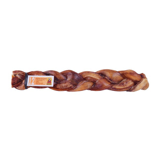 Barking Buddha Braided Bully Stick Dog Chew, 12-Inch