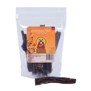 Barking Buddha Green Lamb Tripe Sticks Dog Treats, 6-oz Bag