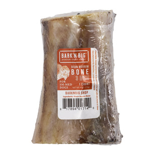 BarknBig USA Bison Marrow Bone Dog Treat, Approx 3"