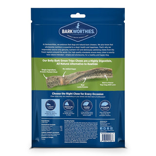 Barkworthies Belly Bark Green Tripe Sticks Dog Treats, 7-oz Bag