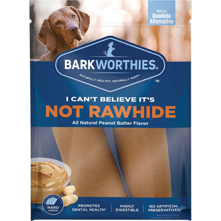 Barkworthies I Can't Believe It's Not Rawhide Dog Chews, Large