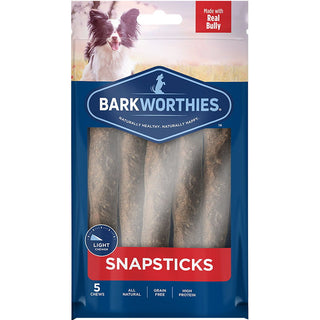 Barkworthies Snapsticks Grain-Free Dog Treats, Small, 5 count