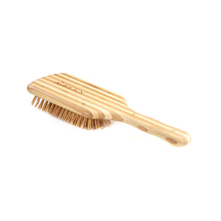 Bass The Green Large Paddle Brush with Bamboo Pins & Handle for Pets