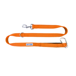 Baydog Hudson Bay Dog Leash, 4-ft, Blaze Orange