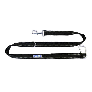 Baydog Hudson Bay Dog Leash, 4-ft, Covert Black