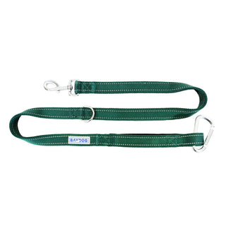 Baydog Hudson Bay Dog Leash, 4-ft, Forest Green