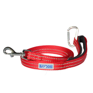 Baydog Pensacola Bay Dog Leash, 6-ft, Clifford Red