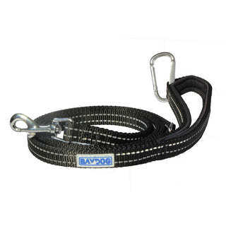 Baydog Pensacola Bay Dog Leash, 6-ft, Covert Black