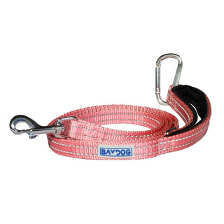 Baydog Pensacola Bay Dog Leash, 6-ft, Pink Lemonade