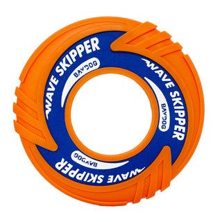 Baydog Wave Skipper Frisbee Dog Toy, Orange