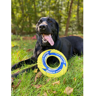 Baydog Wave Skipper Frisbee Dog Toy, Yellow