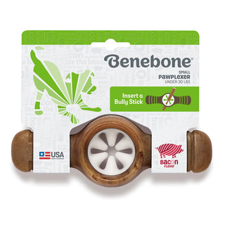 Benebone Bacon Flavor Pawplexer Dental Dog Chew Toy, Made in USA, Small