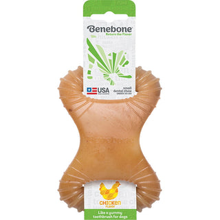 Benebone Chicken Flavor Dental Dog Chew Toy, Made in USA, Small